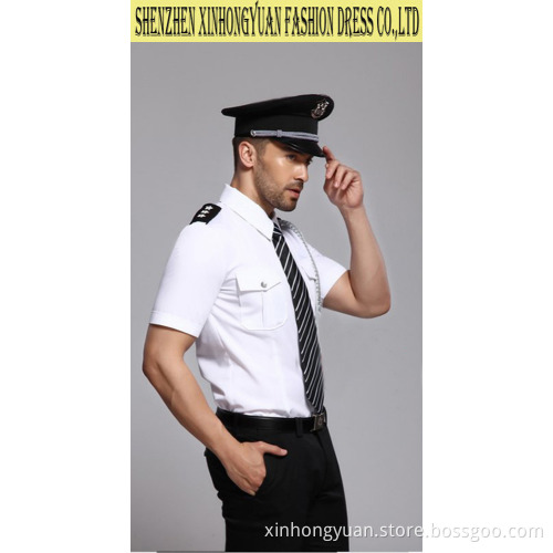 short sleeve airport guard uniform , hotel security uniform